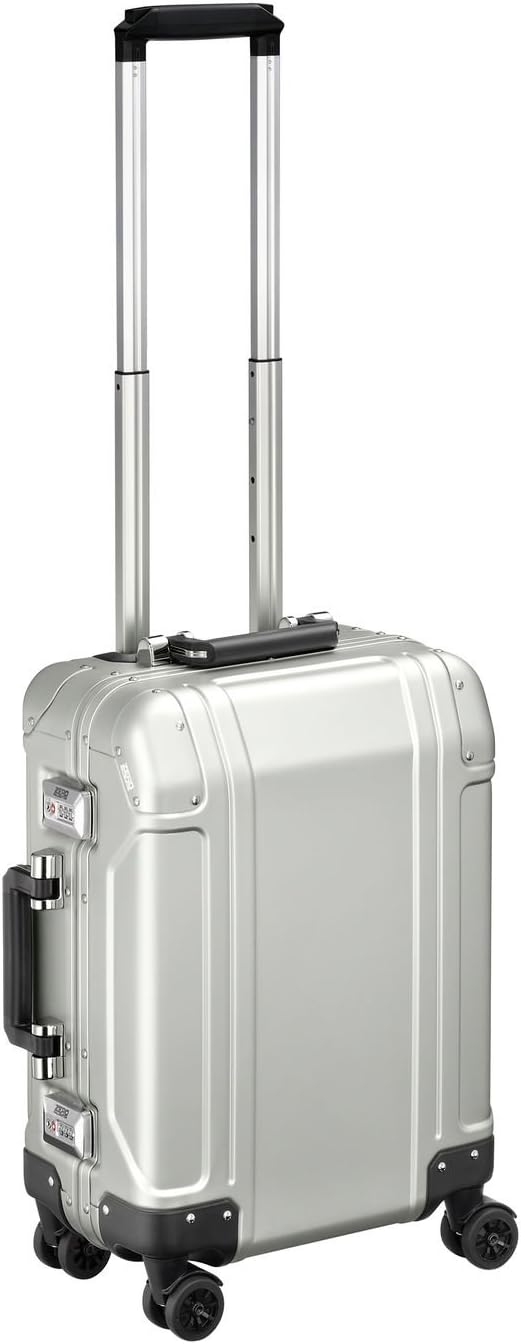 Zero Halliburton Geo Aluminum 2.0 Carry On 4-Wheel Spinner Silver