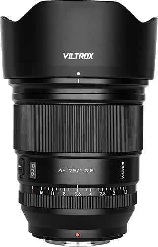 VILTROX 75mm f/1.2 F1.2 EF PRO EF Lens for Sony