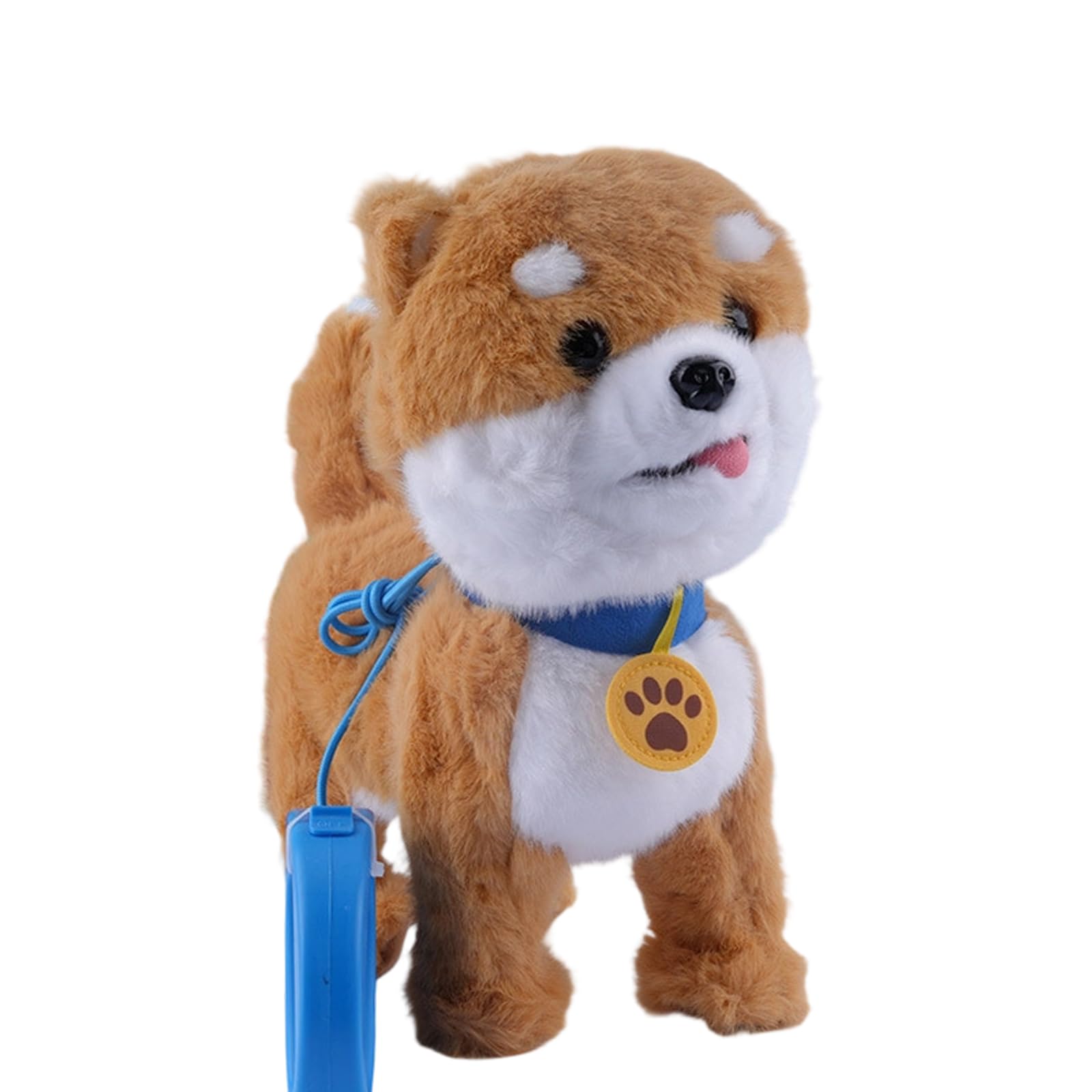 Jouet électrique interactif en peluche pour chien avec capteurs tactiles et sons pour jeu éducatif et apprentissage