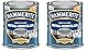 Hammerite Metallschutzlack Hammerschlag silbergrau 750ml (Packung mit 2)