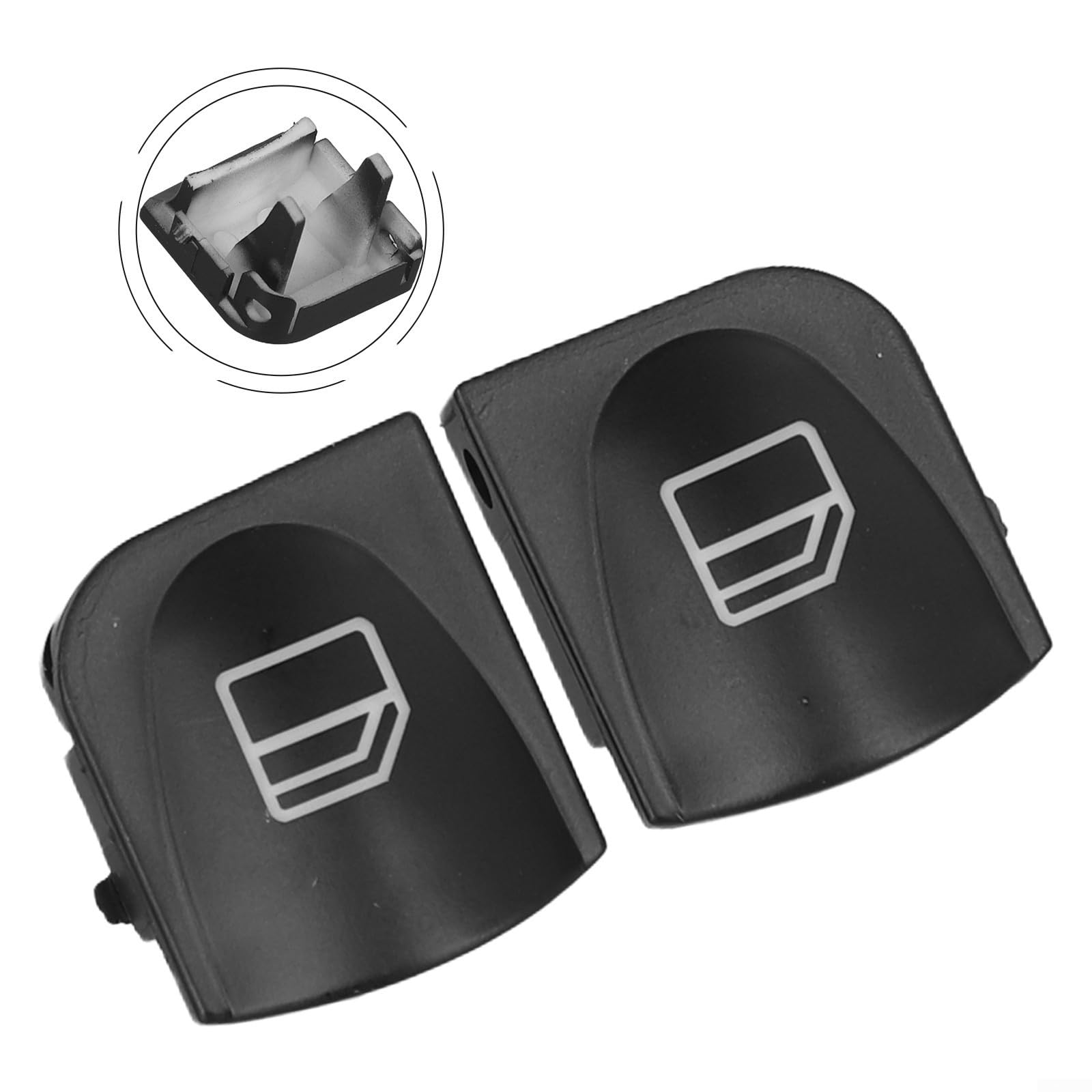 Bouton de remplacement pour interrupteur de lève-vitre pour Mercedes Classe C W203 et CLK pour W209, compatible avec OEM A2038200110 A2038210679, construction