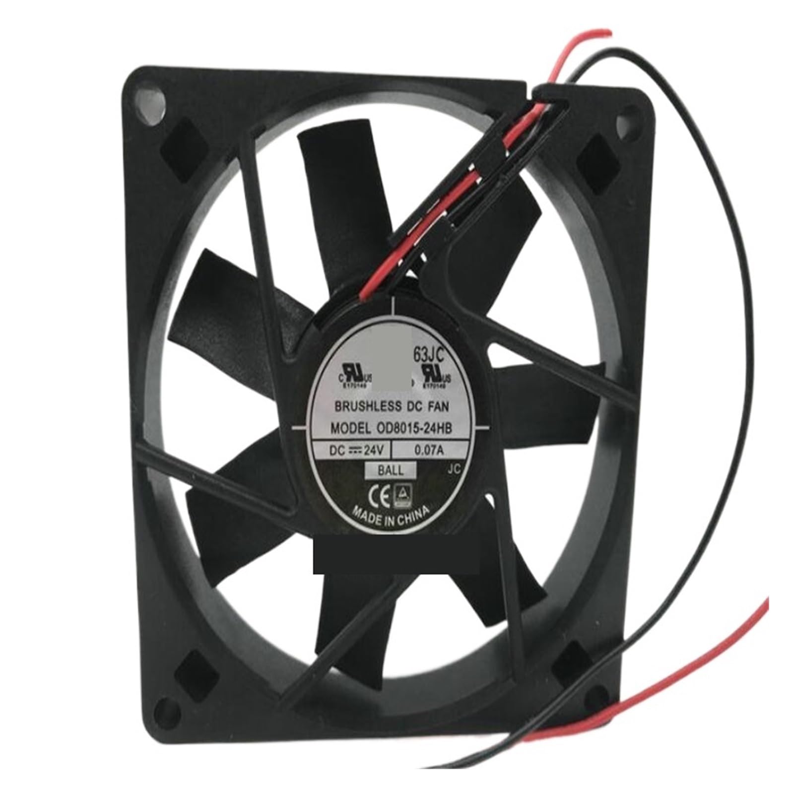 GJEXXPTST OD8015-24HB DC24V 0.07A 8015 Two-Wire Cooling Fan