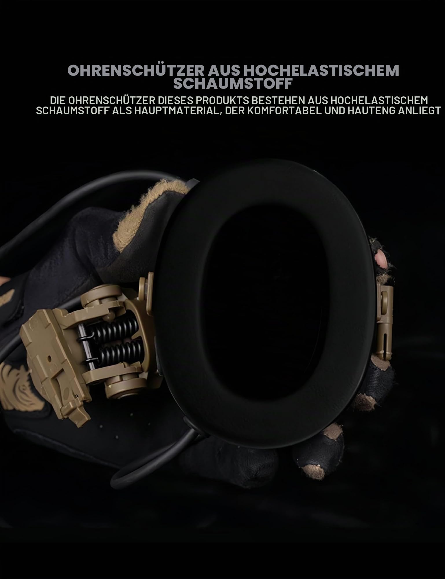 ACEXIER C5 Taktische Kopfhörer Helm (Keine Geräuschunterdrückung) Kommunikationsausrüstung Headset Outdoor Silikon Ohrenschützer
