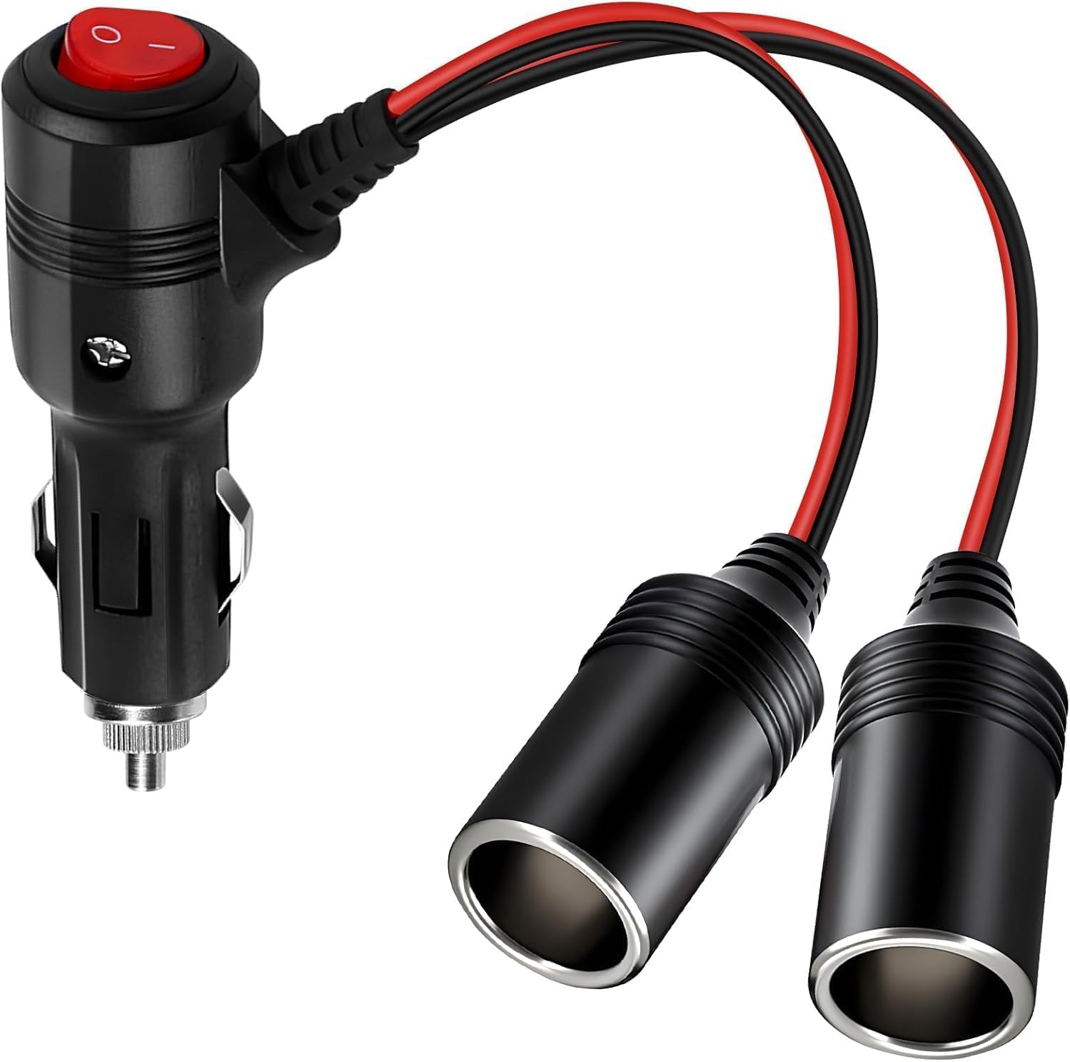 Amazon | Dongge スイッチ付き2連シガーソケット電源2分岐12 V 24 v