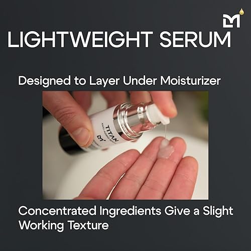 Miniatura 6 de Man Labs Titan - Suero facial antienvejecimiento para hombres, reduce la apariencia de líneas finas, manchas oscuras y arrugas, hidrata la piel seca