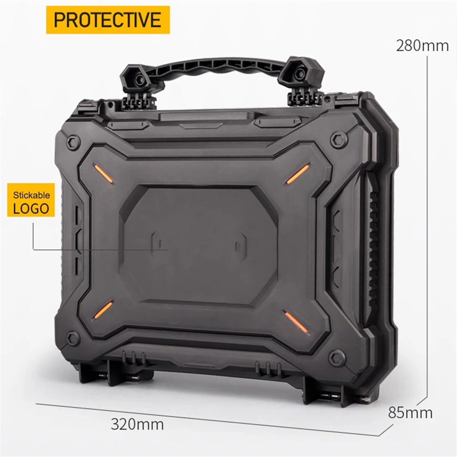 Custodia di sicurezza impermeabile for il trasporto, scatola rigida con imbottitura in schiuma Flight Case Professionale