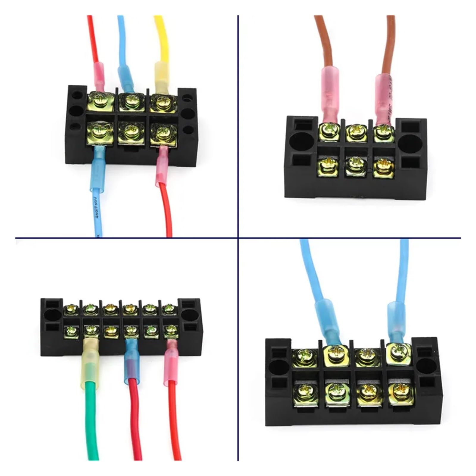 Assortiment de 240 cosses thermorétractables à Anneau, connecteurs à souder Bout à Bout, cosses à entièrement isolées, avec boîte