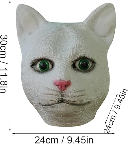 Miniatura 6 de Máscara de látex de Halloween para perro, máscara de carnaval, cubierta de cabeza de gato, disfraz de cosplay, accesorios de disfraz de cerdo de