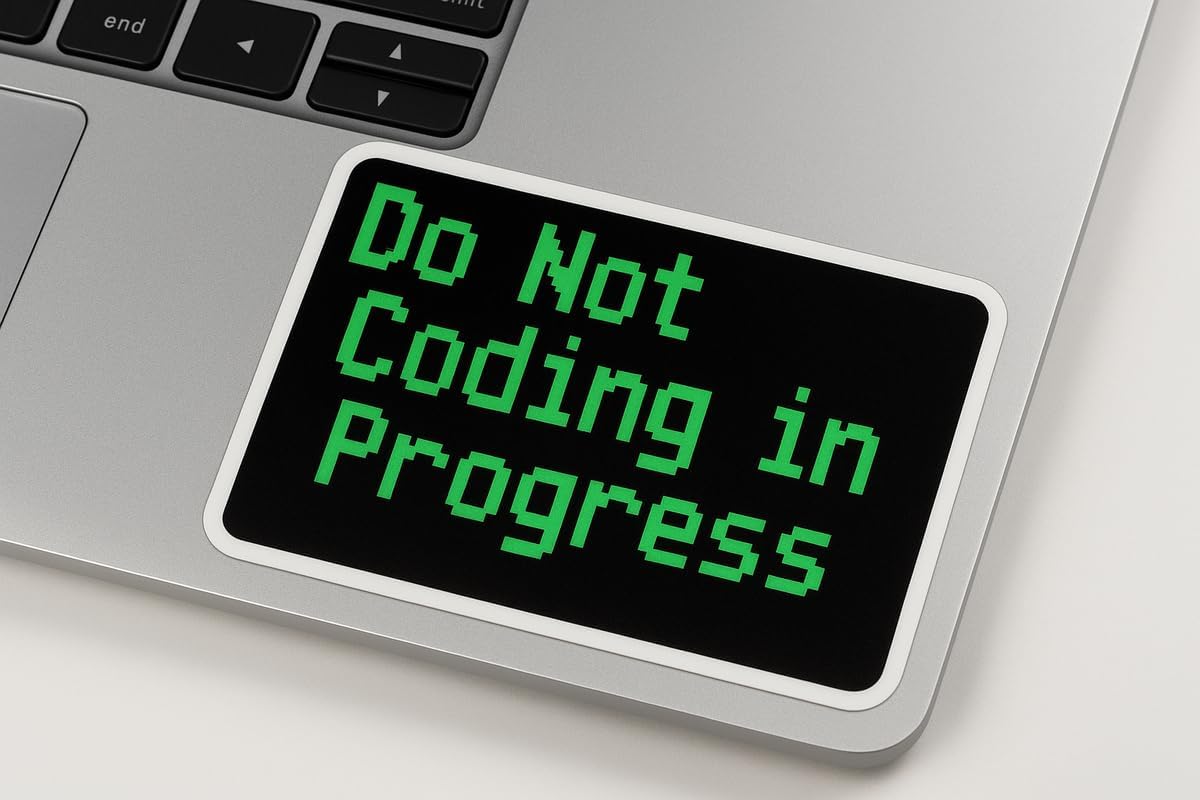 Amazon.com - Retro Terminal Style Do Not Disturb, Coding in Progress ...