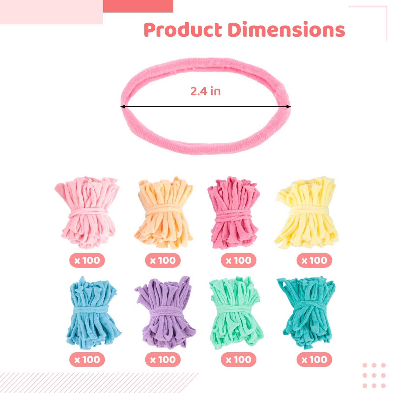 800 pièces, bandes élastiques de rechange pour métier à tisser, en spandex multicolores, tons macaron, pour bracelets, loisirs créatifs DIY et bijoux