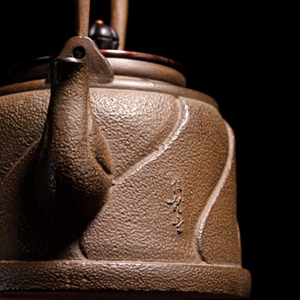 Żeliwna herbata czajnik żelazny Kettle 1300 ml producent herbaty japoński czajniczka, domowy piec herbaty, za pomocą Technologii DEWAXING TEAPOTS