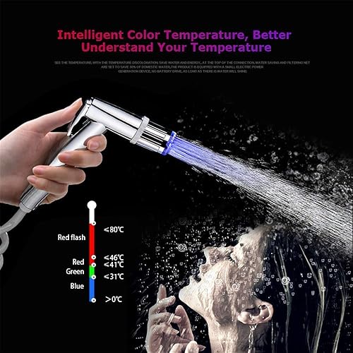 Miniatura 4 de 7 Color LED Luz Cambiante Resplandor Ducha Stream Agua Grifo Grifo para Cocina Bañera 1 unids
