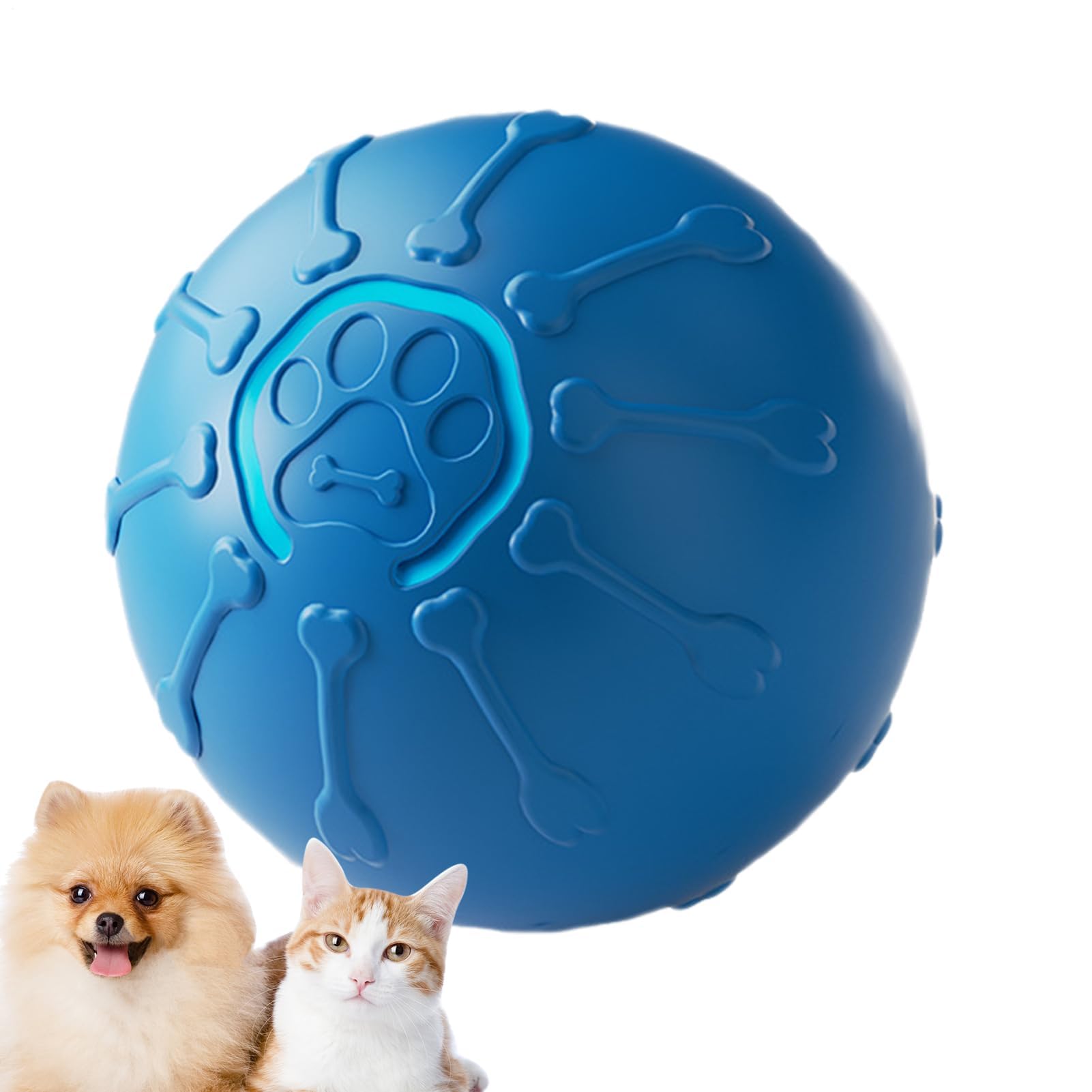 Juguetes para Gatos， Juguete automático Inteligente Interactivo for Gatos en Movimiento - Accesorio for Mascotas for Ejercicios de simulación Caza(Blue)