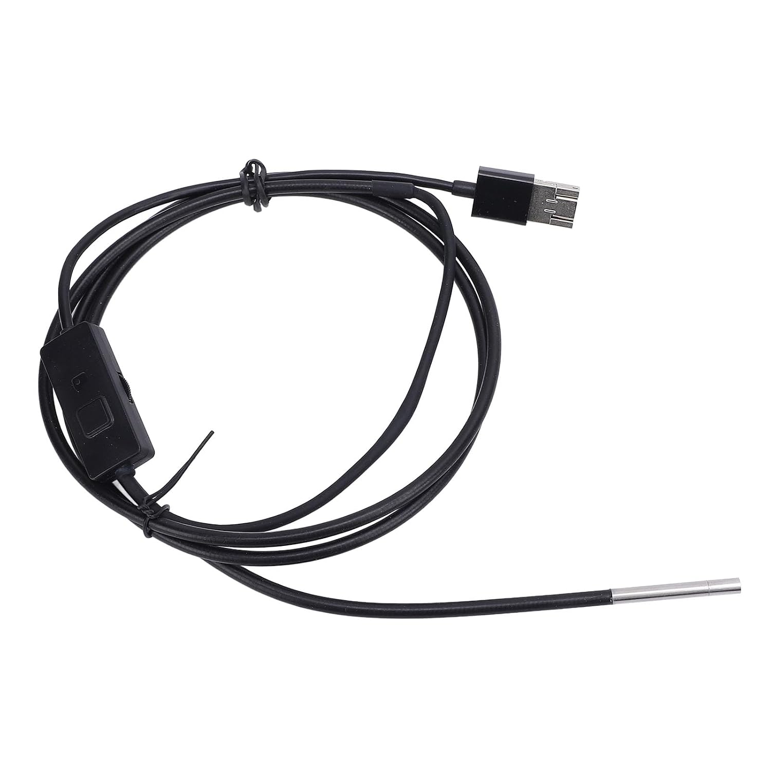 USB Endoscope Camera, Type C Borescope with 6 Adjustable LED Lights, HD 1080P Industrial Inspection Camera 3.9mm 1m Cable for Pipes Sewers Engines