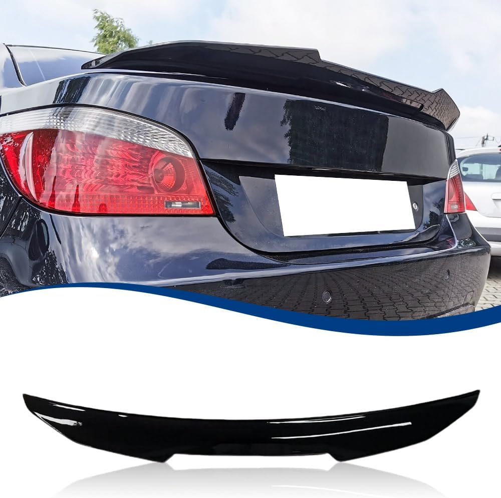 Rear Trunk Spoiler PSM-Style Compatible with 5 Series and M5 Sedan (F10 & F10 M5 10-16, Carbon Fiber Look)