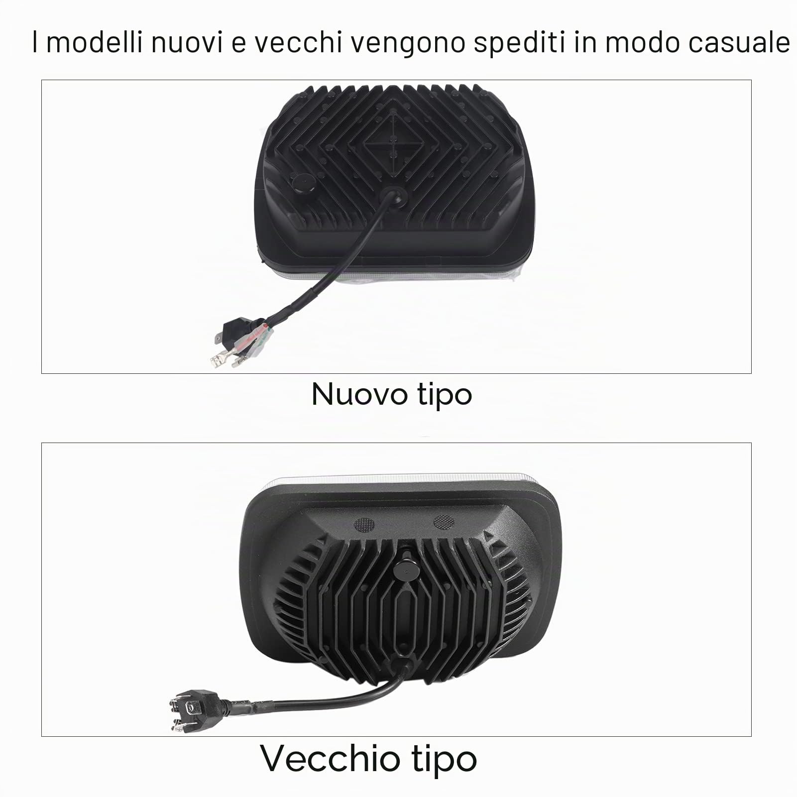 Faro da 5x7 Pollici Faro Quadrato a Luce Abbagliante E Anabbagliante Faro Per Veicolo Faro Automatico con Luce di Svolta LED Adatto Per Veicolo Jep
