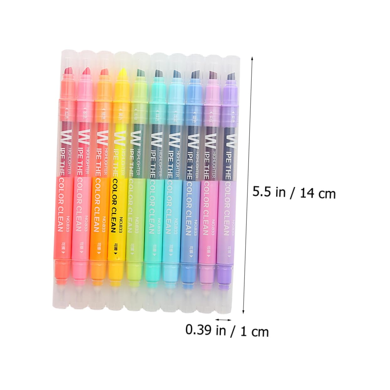 VILLCASE 3 Set Di Evidenziatori Liquidi Pastello Penne Cancellabili Evidenziatori Colorati Per La Scuola Evidenziatori A Doppia Testa Gomma 10 Pezzi*3