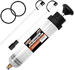 HORUSDY 200cc Fluid Extractor, Oil Extractor/Oil Syringe, Fluid Syringe Pump Manual Suction Vacuum Fuel Car Transfer