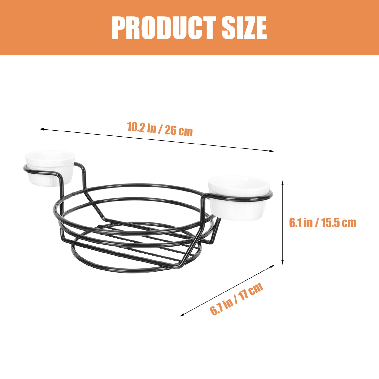 HEALEEP 1 Set Versatile Iron Basket for Snacks Fruits Breads Decorative Storage Container for Kitchen Office Restaurant Home Breathable Design for Freshness Easy Draining