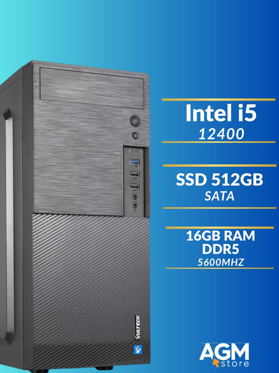 CPU Core i5 12400 16GB DDR5 512GB SSD PC Desktop - Dettaglio