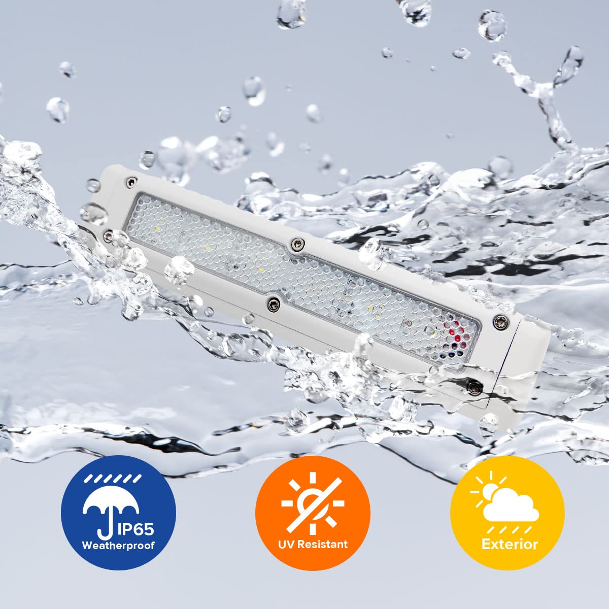 Dream Lighting Luz Toldo Exterior LED Estanca para Caravana Camper Autocaravana IP65 Luz de Porche 12volt 720LM Blanco Frío