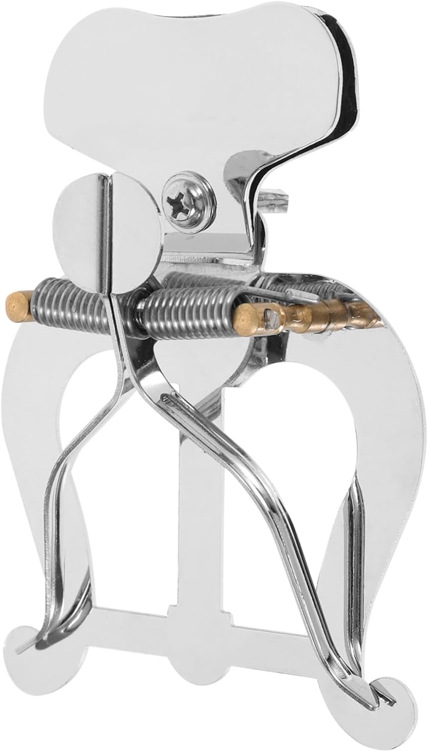 Trombone Music Sheet Clip for Saxophone and Harp, Silver