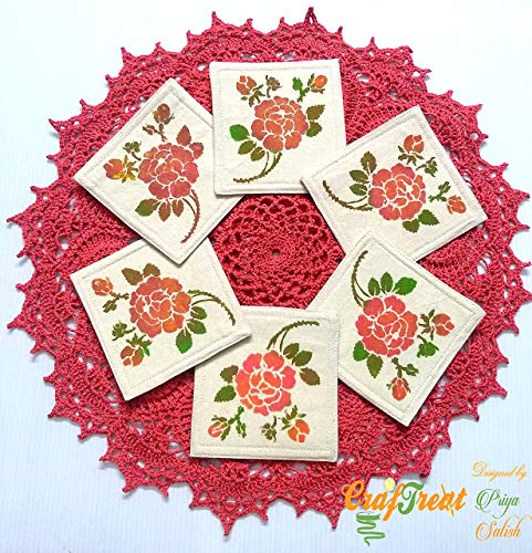 4inch Reusable Rose Stencils - Floral Painting Templates For Wood Floral Stencil Flowers Drawing Templates For Wall Canvas Paper Porch Art Crafts