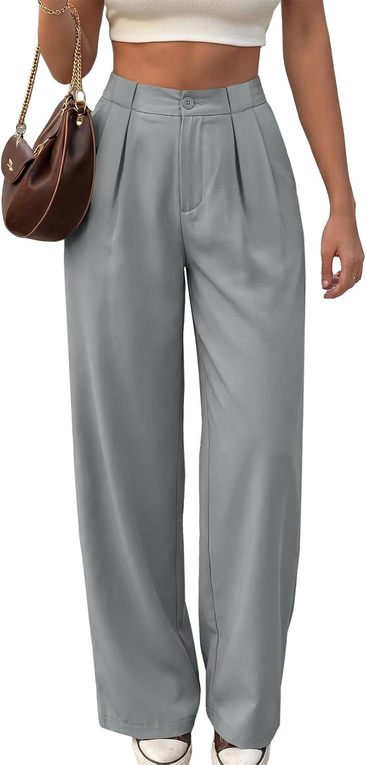 EVALESS Womens Dress Pants High Waisted Business Casual Work Office Trousers