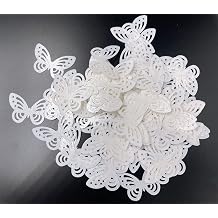 75Pcs Edible Butterfly Cake Cupcake Toppers Wafer Paper for Wedding Cake Decorating Rice Paper Edible Butterfly for cupcake Birthday Baking Girl Decorations Big Size White