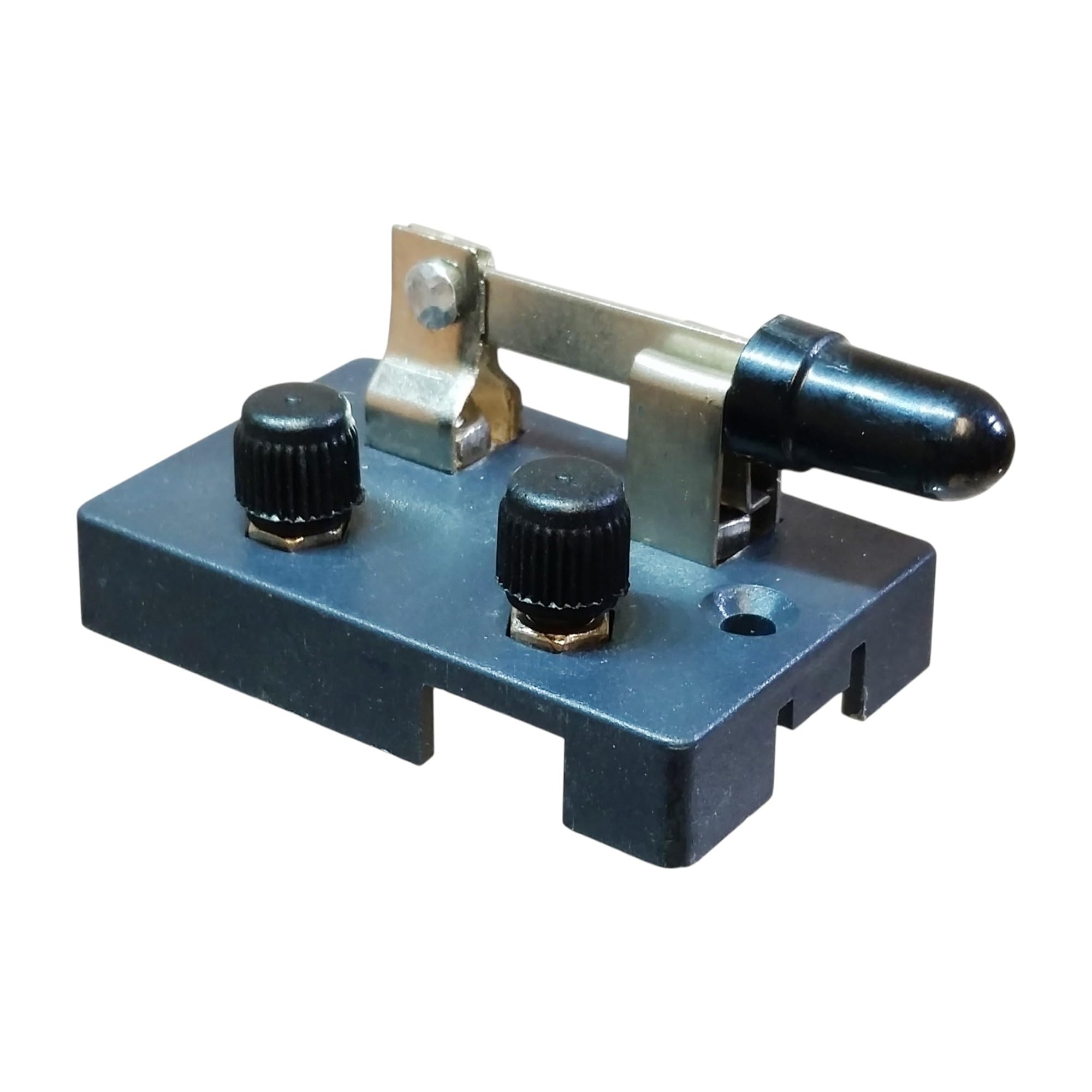 GSC International 4-91201 Knife Switch, Single Pole Single Throw (SPST), Screw-Type Binding Post Black
