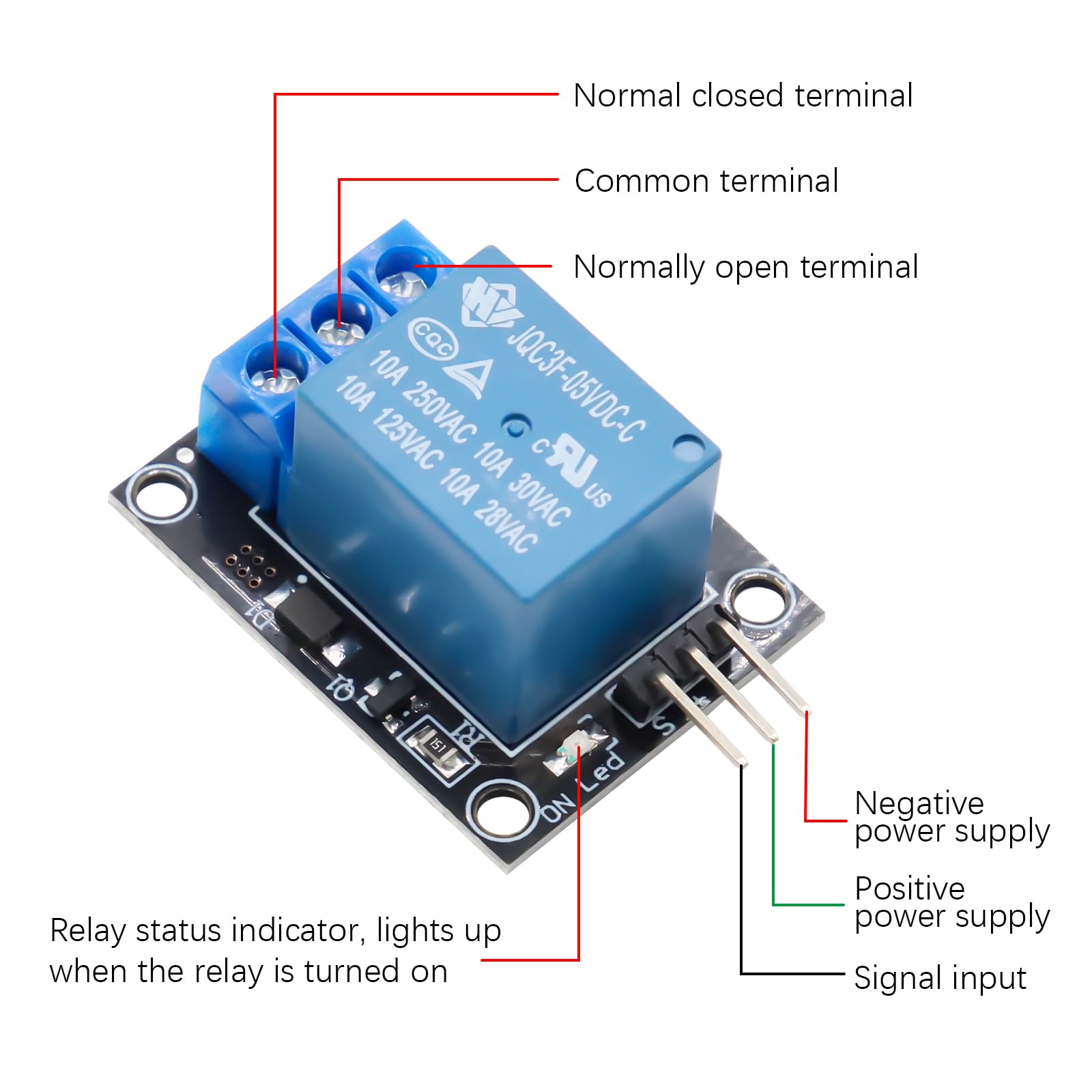 5 PCS 5V Modulo relè per PIC AVR DSP ARM Compatibile con arduino