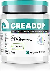 CREADOP Creapure Creatina Monohidratada Pura Sabor Natural Pote 300g, elemento Puro