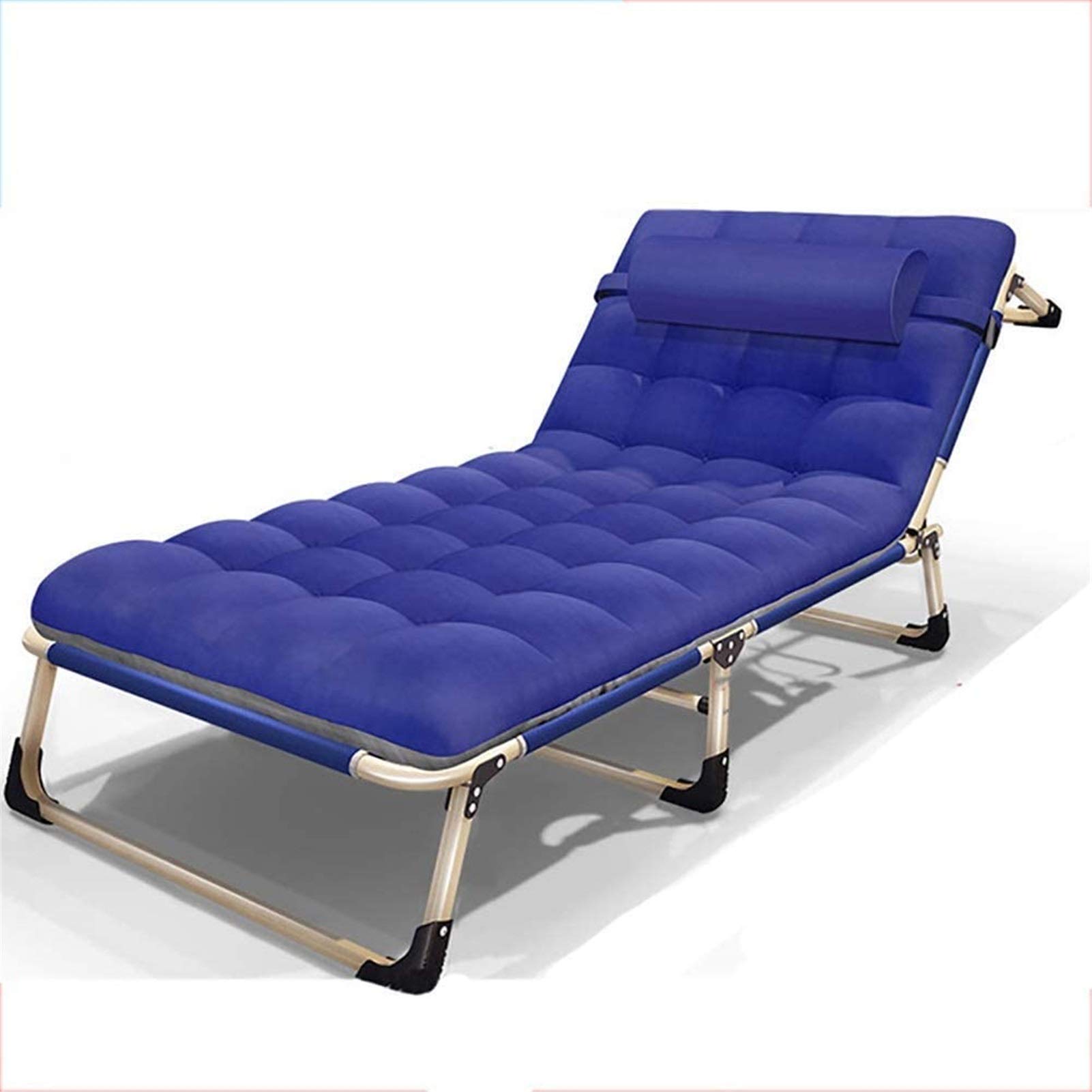 Lettino Prendisole Leggero Letto Pieghevole Con Cuscini Divano Singolo Ampliato Poltrona Poltrona Da Ufficio Lettino Da Campeggio Portatile All'aperto Letto Di Accompagnamento Semplice, Carico