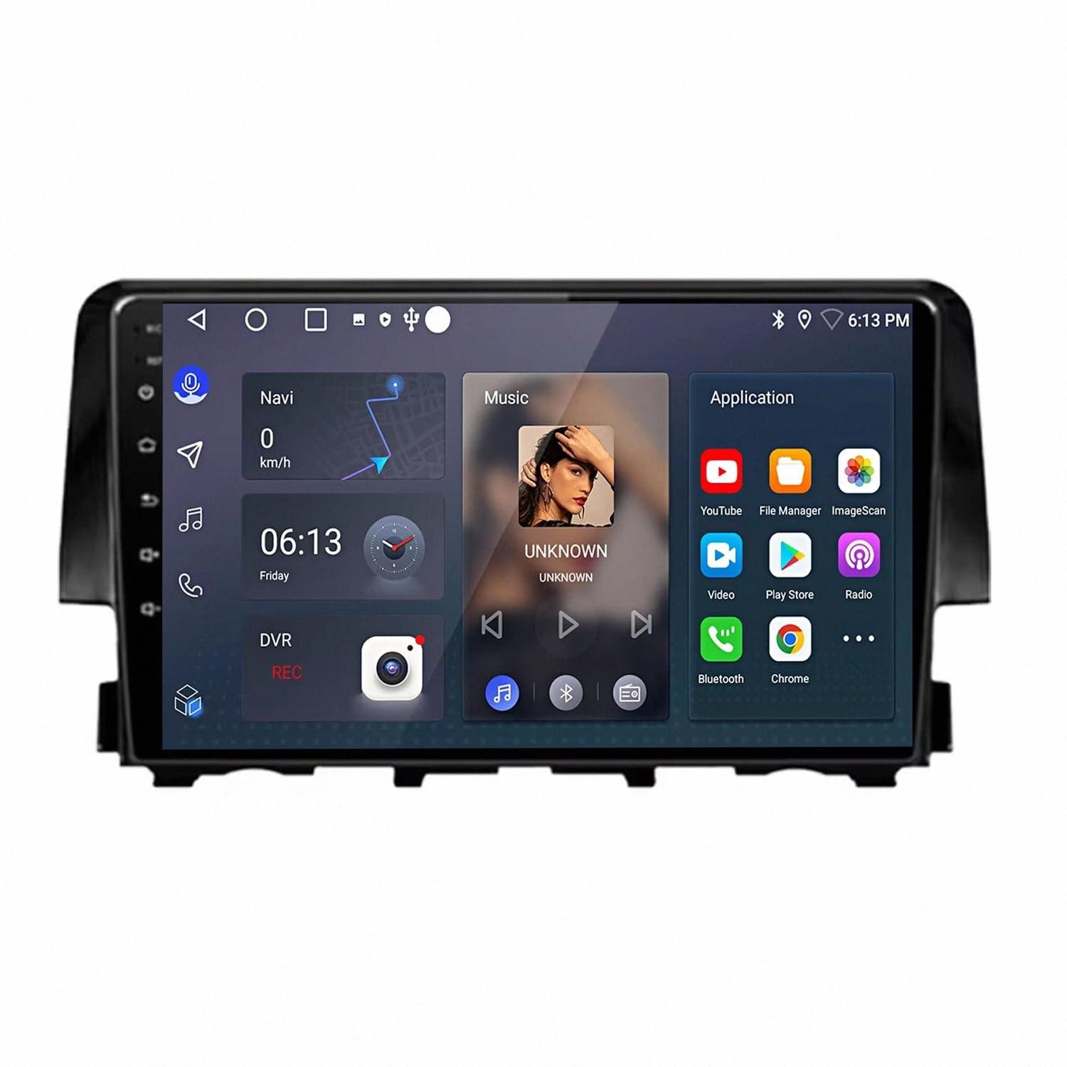 Radio coche con Carplay para Honda Civic 2016-2021 Mirror Link y Bluetooth USB 8