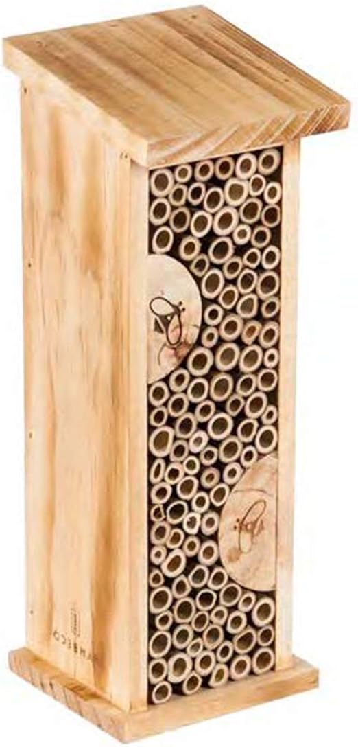 Bird House Bee Hive Wooden Insects House Hanging Bamboo Insect Hotels for Outdoor Garden Decorative