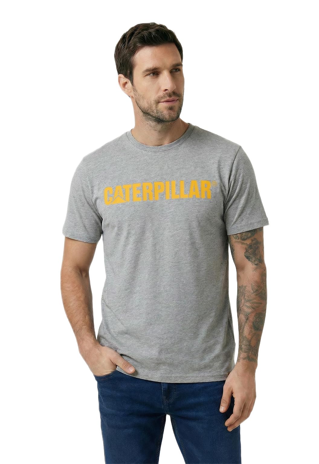 CAT Men's Caterpillar Logo Tee