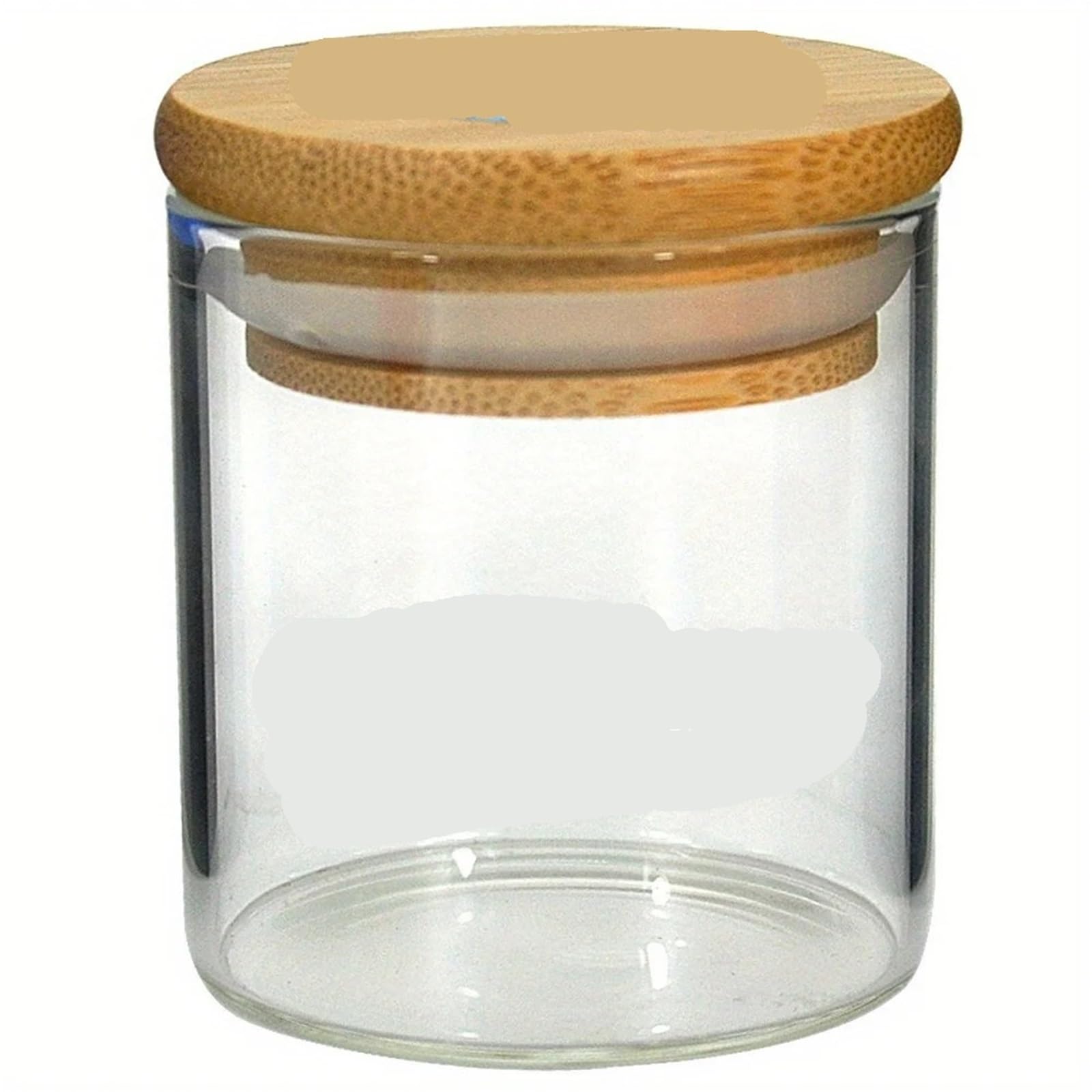 ASMJHQCLW Kitchen Storage Jar, Glass Storage Jars 3pcs With Airtight Lid For Serving Tea Coffee Beans Spice