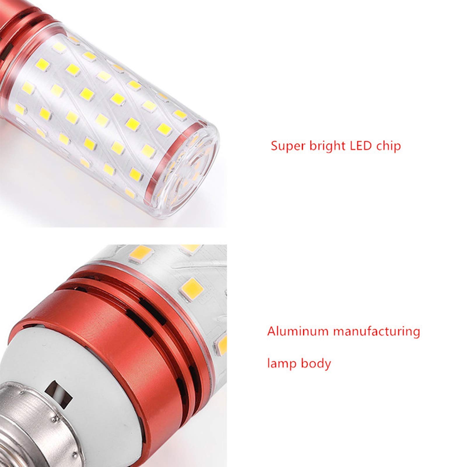 La lampe bougie LED 16 W équivaut à une lampe halogène 120 W, lampe à économie d'énergie, lampe, sans scintillement, non dimmable, 1400 Lm, 6 pièces par paquet, lumière chaude