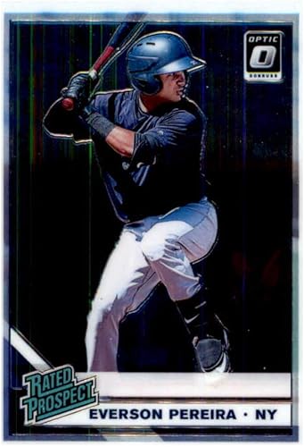 2019 Donruss Optic Rated Prospects #9 Everson Pereira New York Yankees Baseball Card disponible en Yaxa Mexico