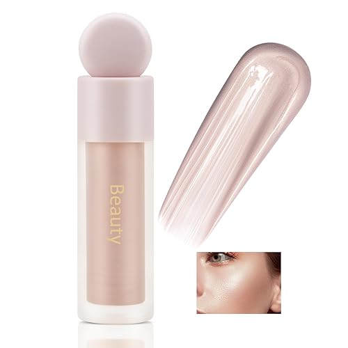 Boobeen Iluminador líquido de maquillaje luminizador brillante líquido para la cara - Crema iluminador iluminador corporal bronceador brillo suave