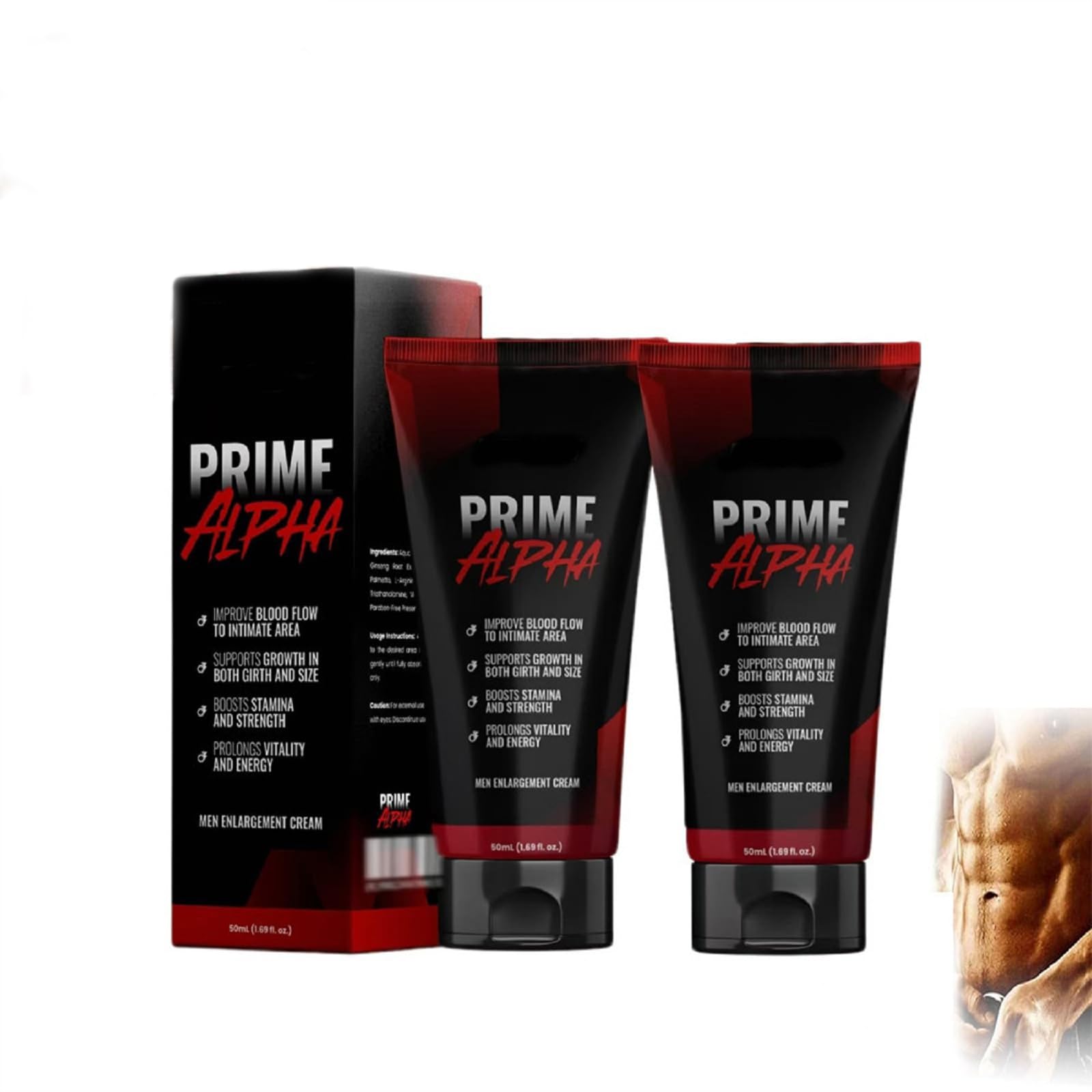 Prime Alpha Men Max Cream (2-Pack): Advanced 2025 Formula for Male Performance and Vitality