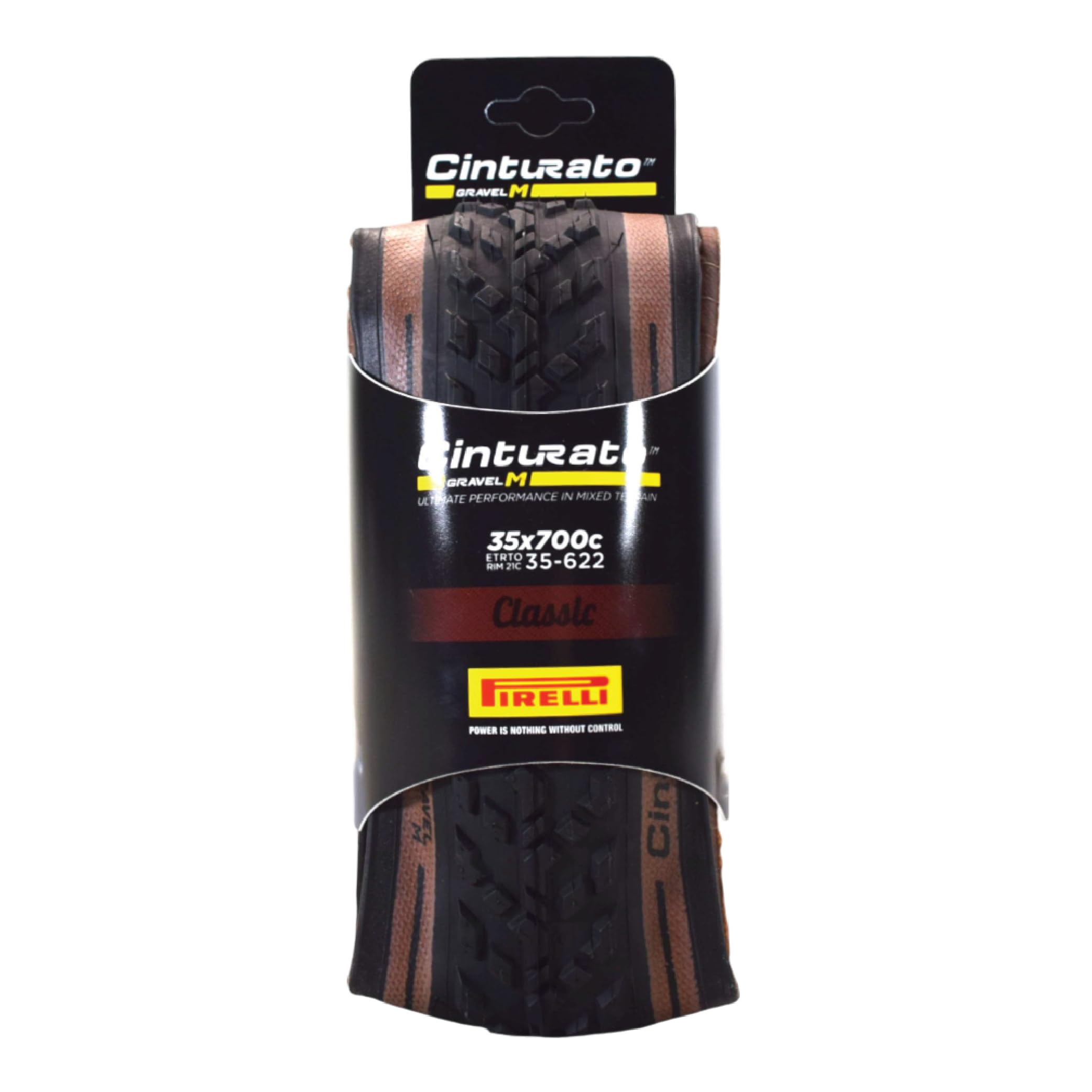 Pirelli Cinturato Gravel M Classic 35-622 (700 x 35c) Gravel Bike Tire - Gravel-Specific Design for Mixed Terrain - SpeedGRIP Compound for Resistance
