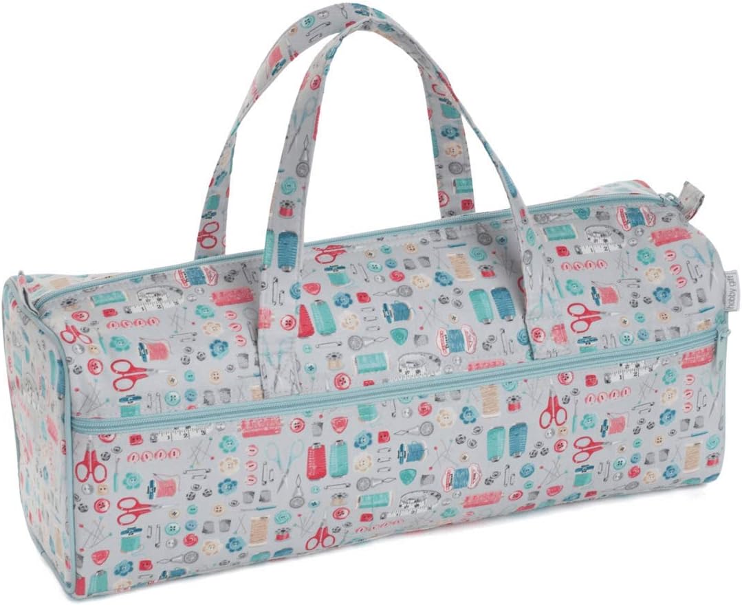 Hobby Gift Knitting Pins and Notions Storage Travel Bag, Stitch in Time