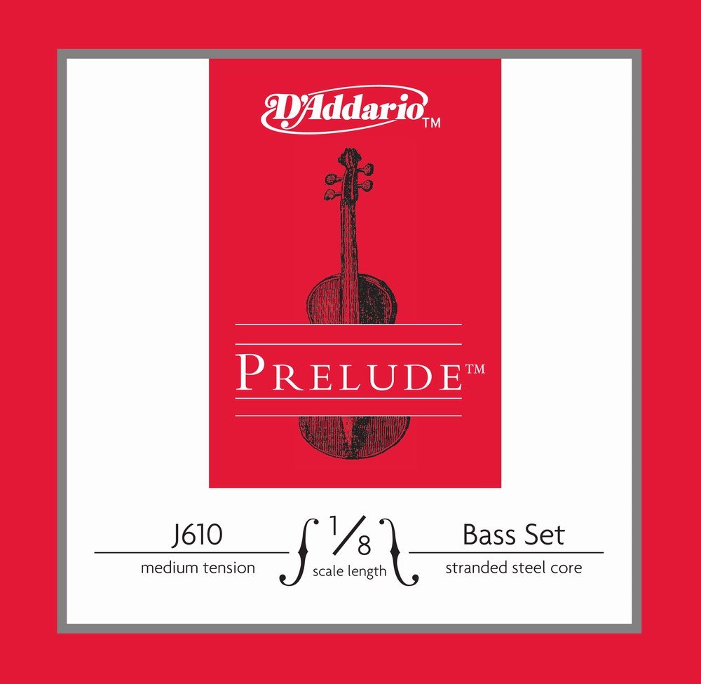 D'Addario Prelude Bass 10Bk Set 1/8 M (J6101/8M-B10)