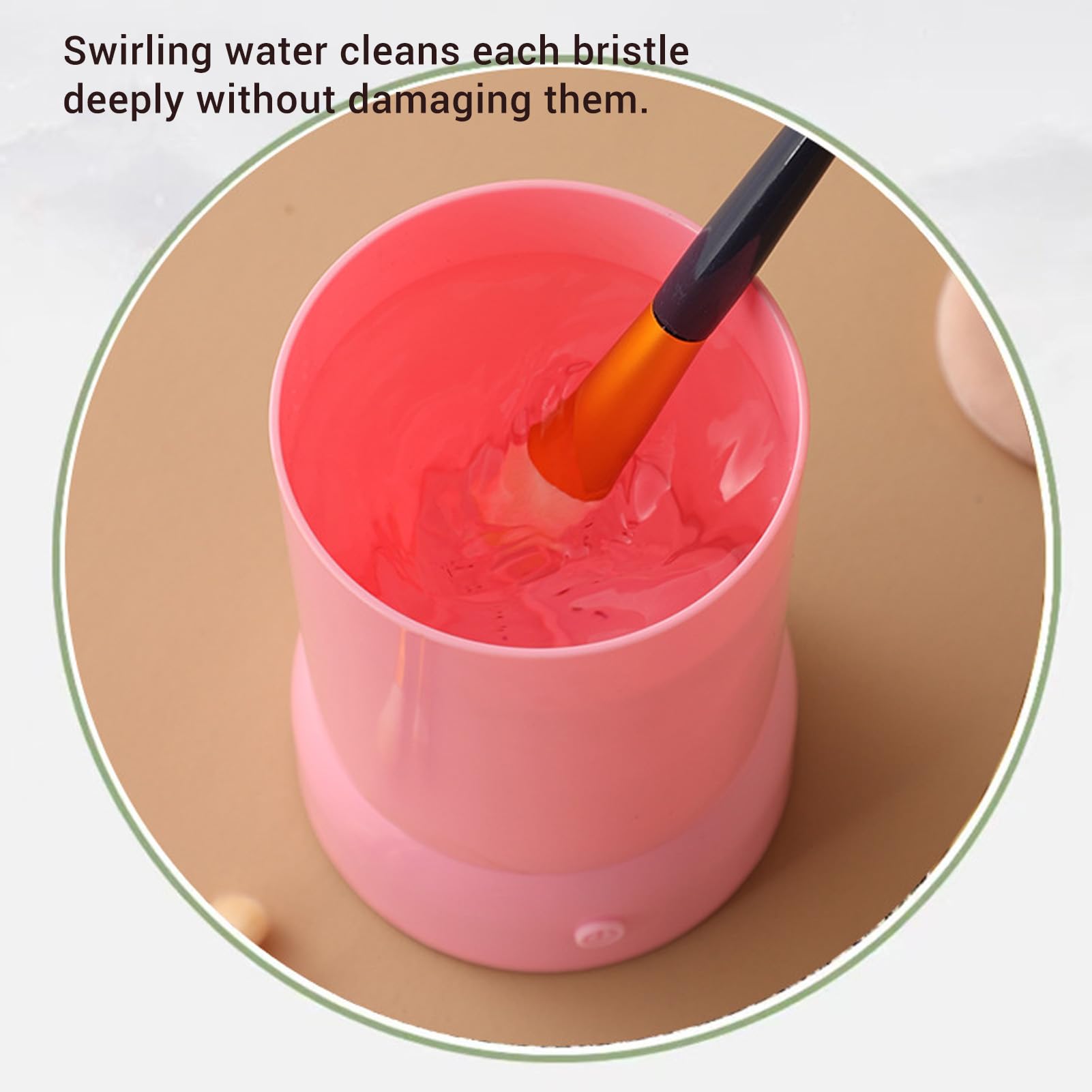 Electric Makeup Brush Cleaner Machine, Portable Automatic USB Cosmetic Brushes Cleaner Cleanser Tool for Beauty Makeup Brush Set