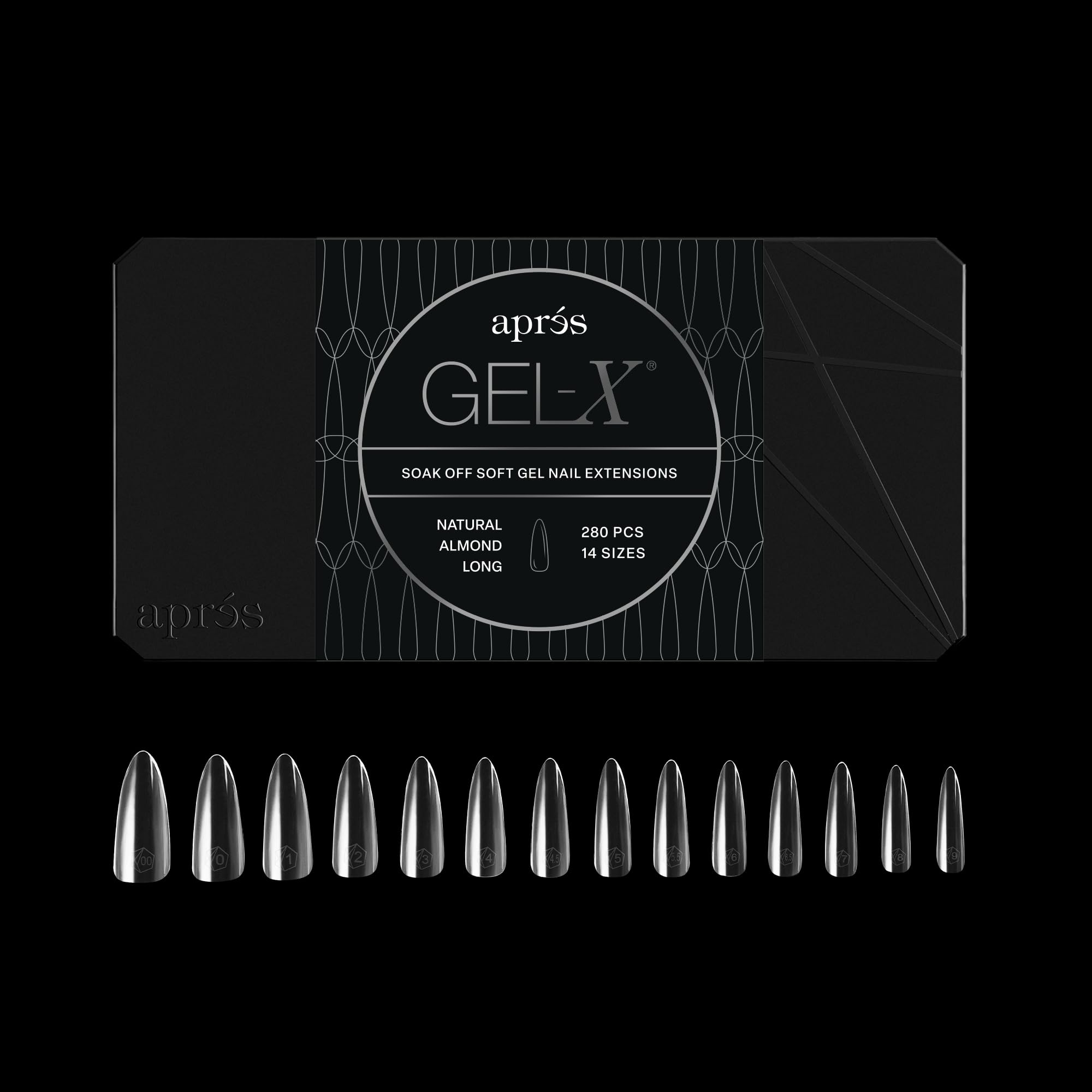 Amazon | APRÉS Gel-X® アーモンド ネイルチップセット｜280枚入り