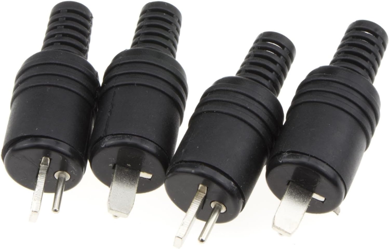 kenable 2 pin DIN Plug Speaker and HiFi Connector Screw Terminals Strain Ends [4 Pack]