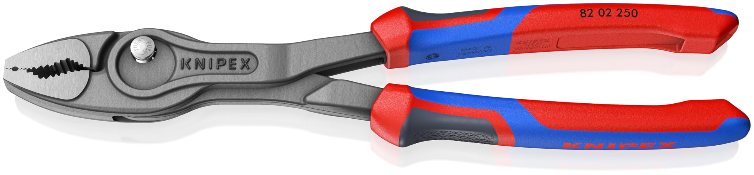 KNIPEX TwinGrip Front and Side Gripping Pliers with Comfort Handles 250 mm, 82 02 250 SB, Red, 250mm