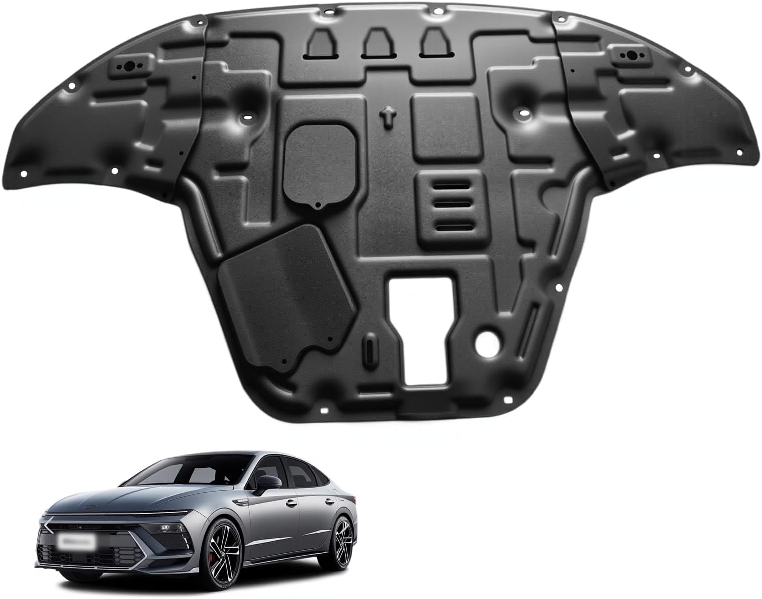 Front Engine Splash Shield Fit for 2020-2025 Hyundai Sonata Engine Case Guards Suitable for Sonata Under Engine Cover Mud Flaps Directly Replace Original