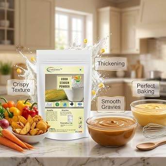 Neotea 100% Pure Natural Corn Starch Powder 500g (17.63OZ) | Thickening Agent for Cooking & Baking